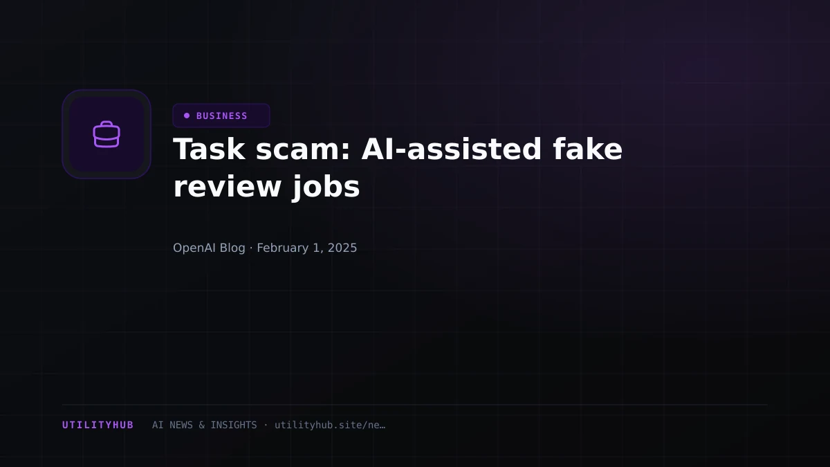 Visual reporting for Task scam: AI-assisted fake review jobs