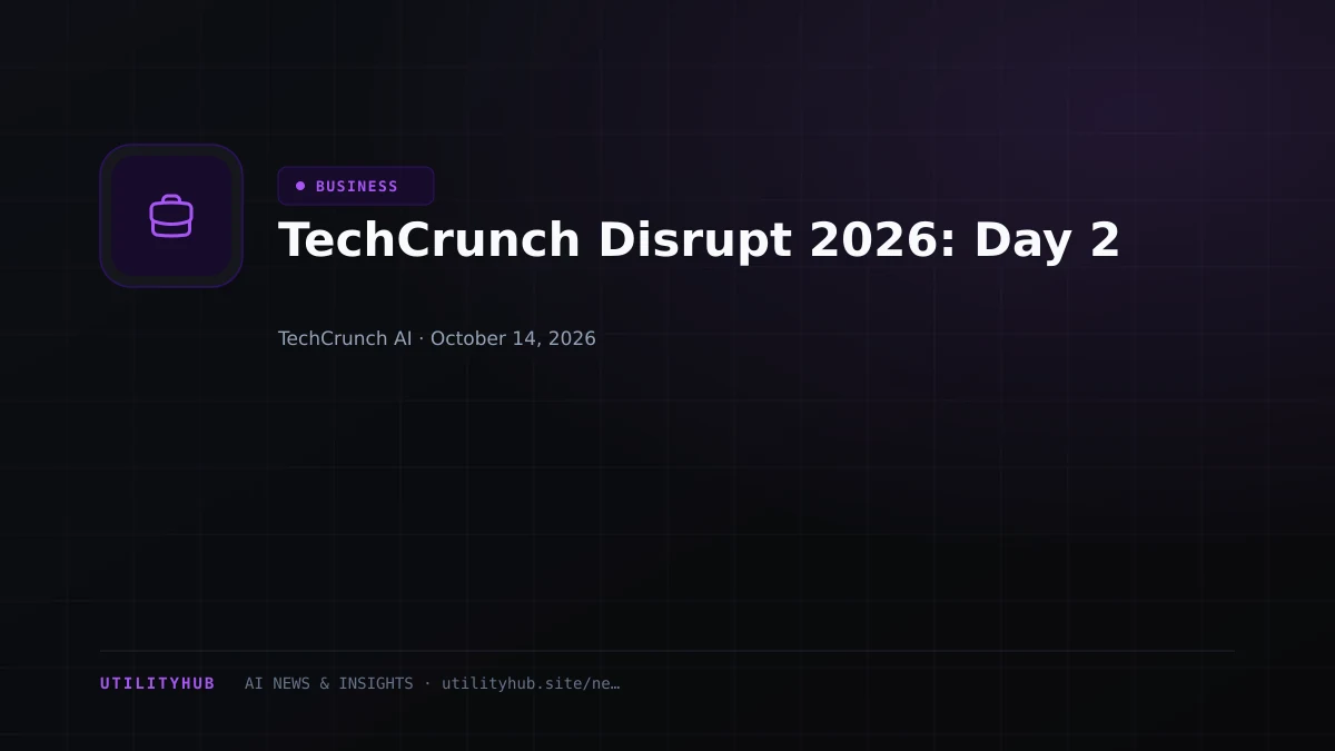Visual reporting for TechCrunch Disrupt 2026: Day 2