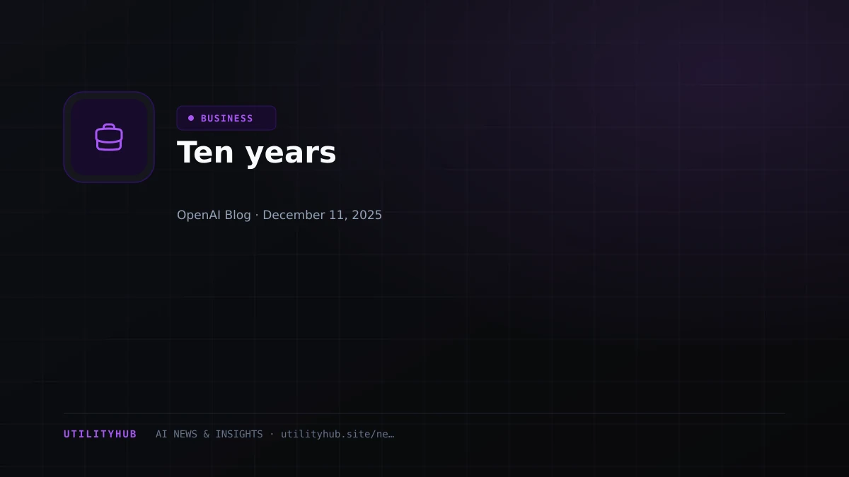 Visual for Ten years