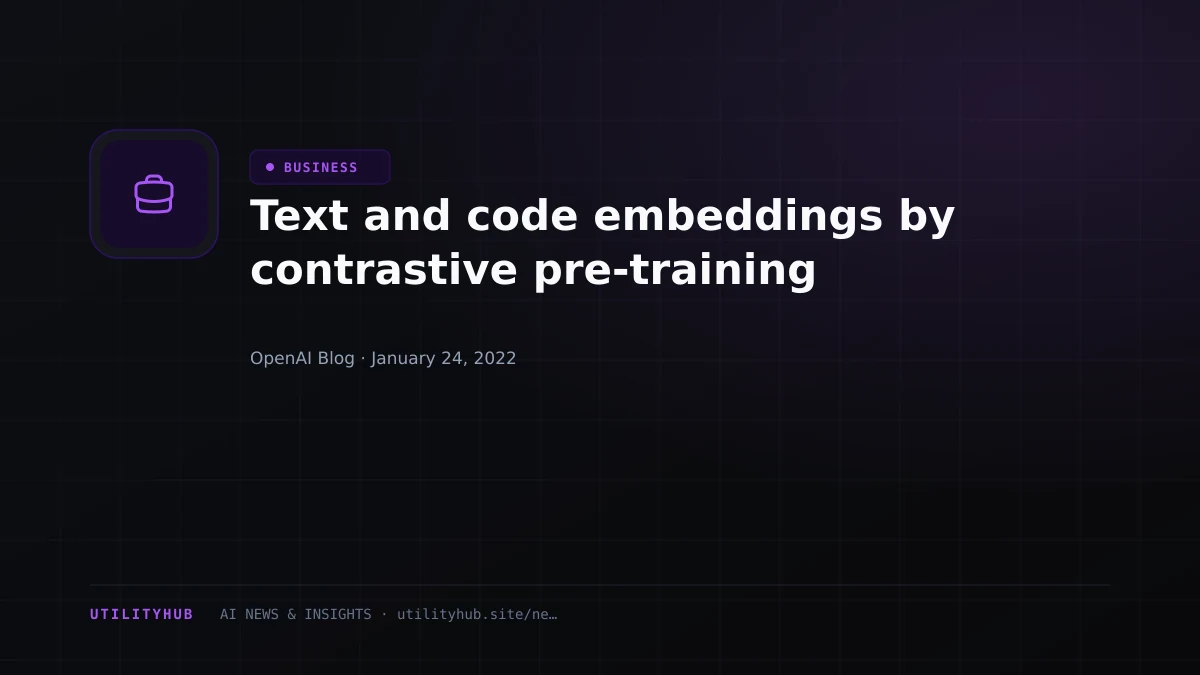 Visual reporting for Text and code embeddings by contrastive pre-training