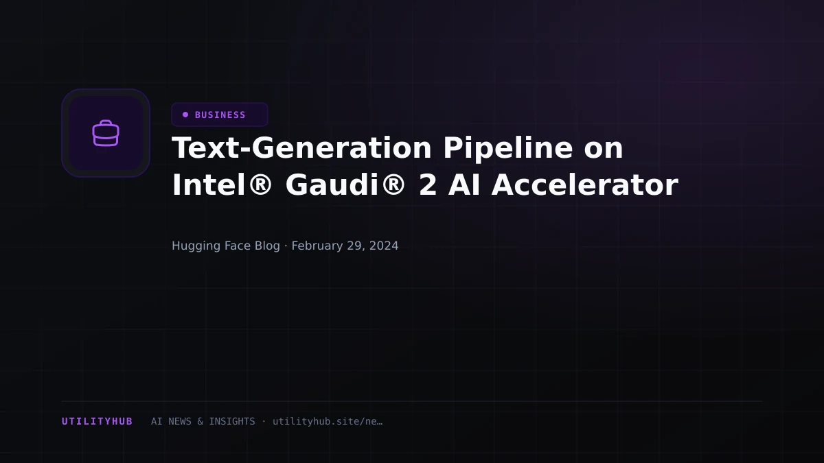 Visual reporting for Text-Generation Pipeline on Intel® Gaudi® 2 AI Accelerator