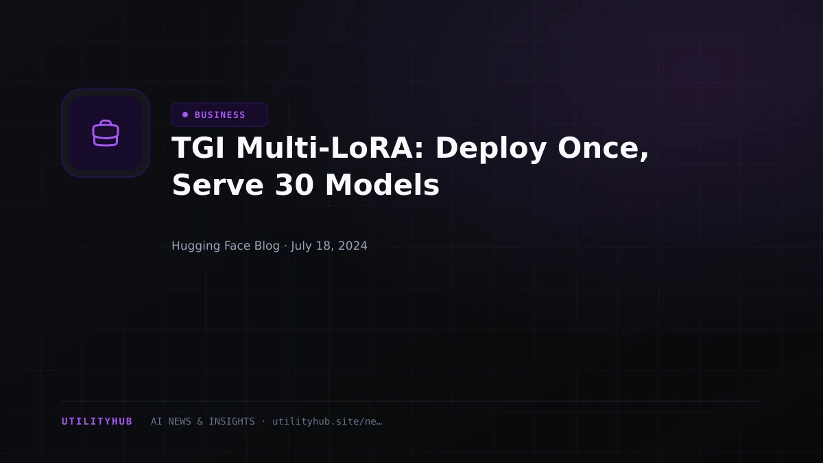 Visual reporting for TGI Multi-LoRA: Deploy Once, Serve 30 Models