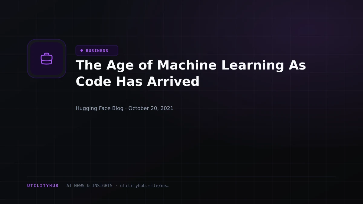 Visual reporting for The Age of Machine Learning As Code Has Arrived