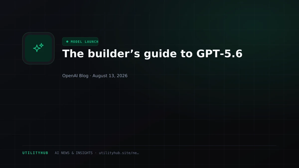 Visual for The builder’s guide to GPT‑5.6