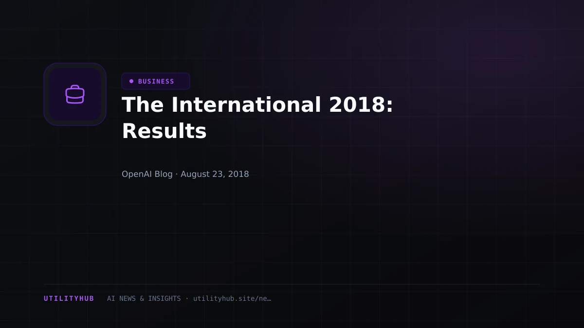 Visual reporting for The International 2018: Results