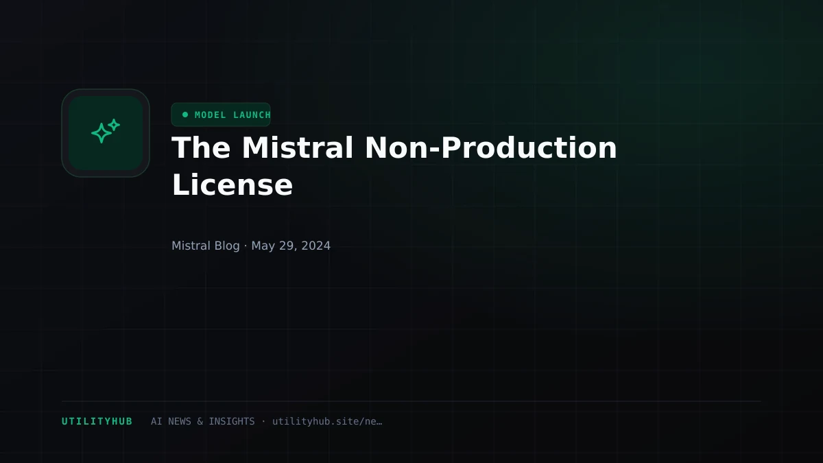 Visual reporting for The Mistral Non-Production License