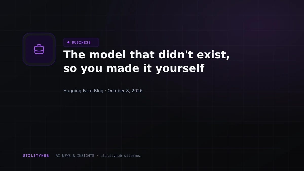 Visual reporting for The model that didn't exist, so you made it yourself
