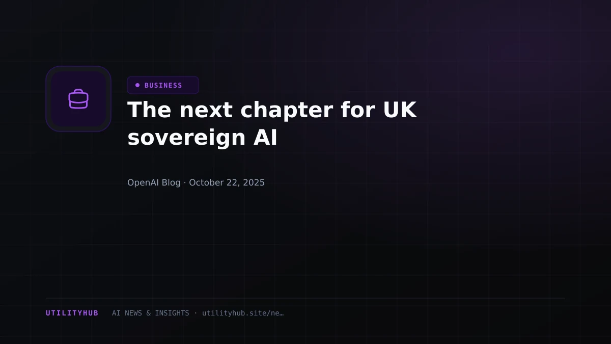 Visual for The next chapter for UK sovereign AI