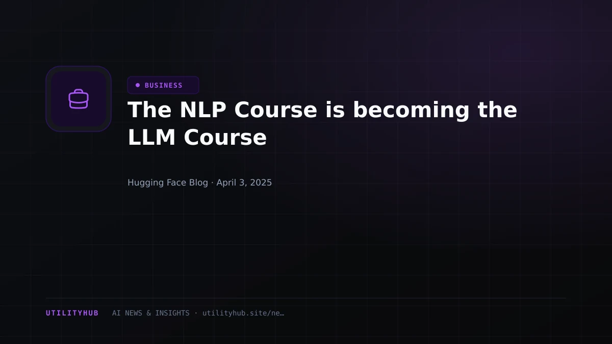 Visual reporting for The NLP Course is becoming the LLM Course