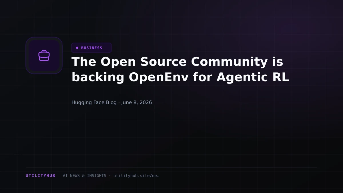 Visual for The Open Source Community is backing OpenEnv for Agentic RL