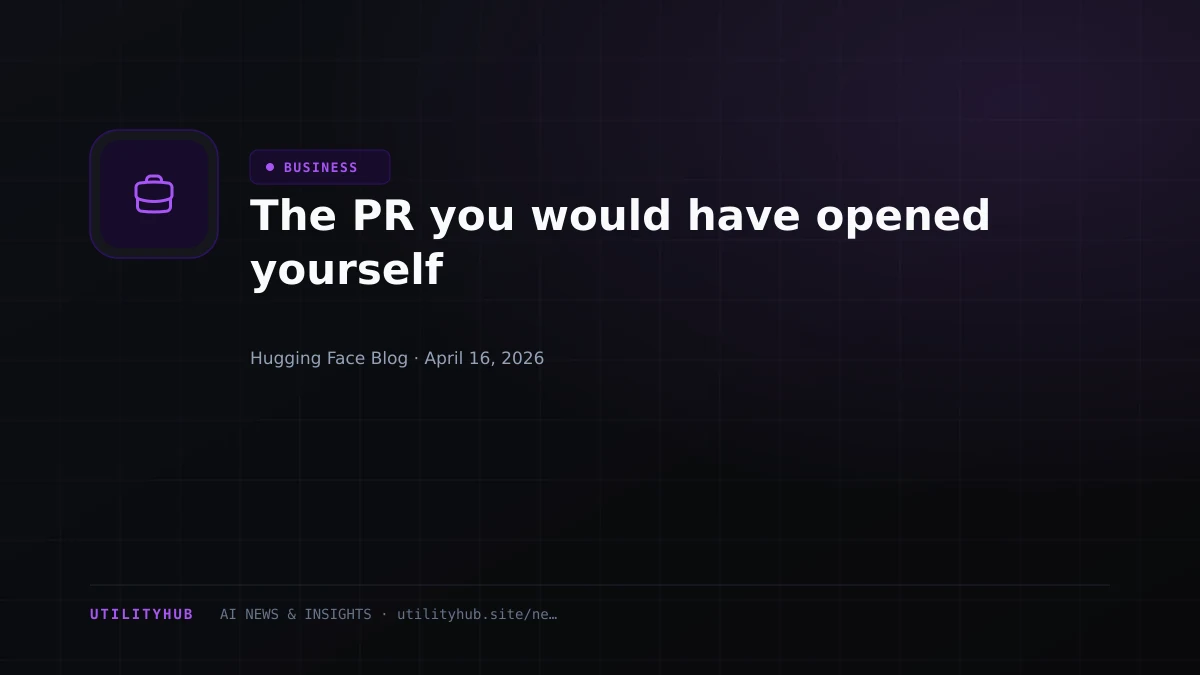 Visual for The PR you would have opened yourself