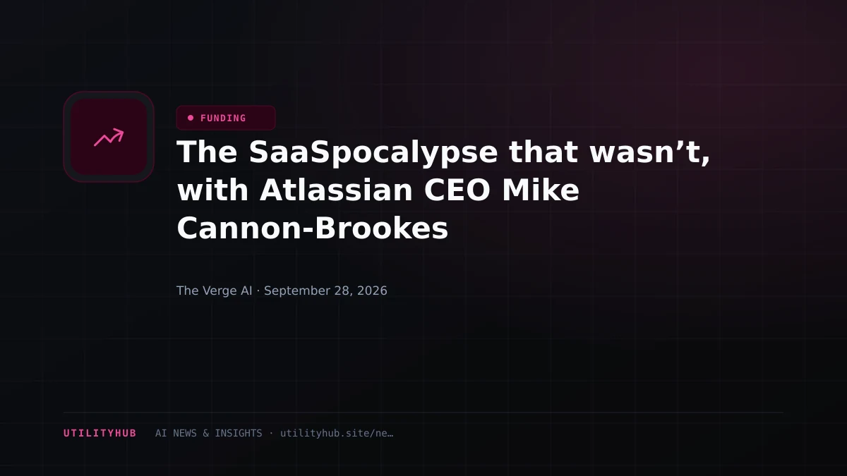 Visual for The SaaSpocalypse that wasn’t, with Atlassian CEO Mike Cannon-Brookes