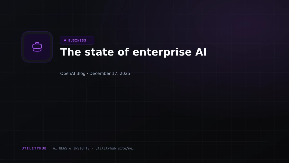 Visual for The state of enterprise AI