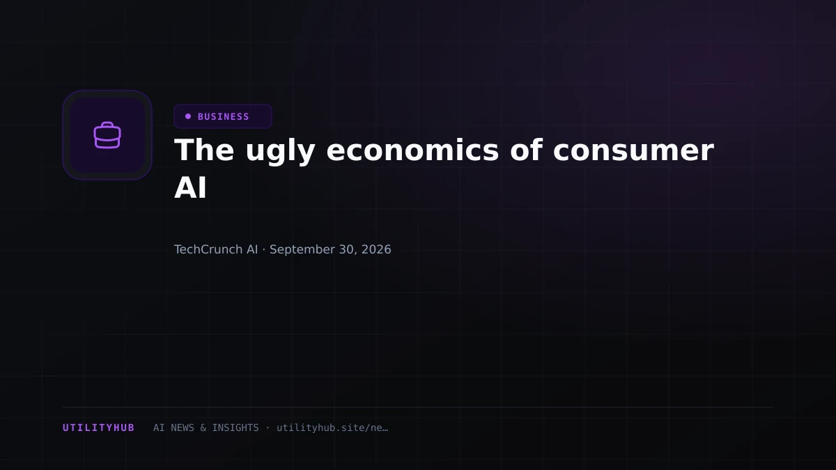 Visual reporting for The ugly economics of consumer AI