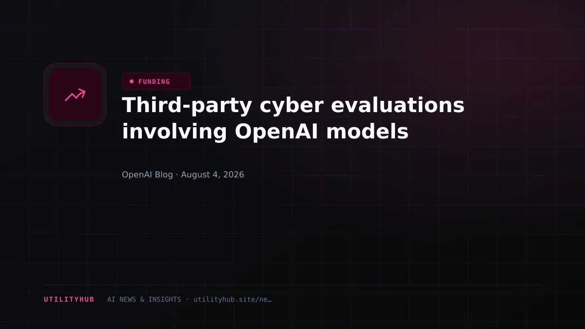 Visual for Third-party cyber evaluations involving OpenAI models