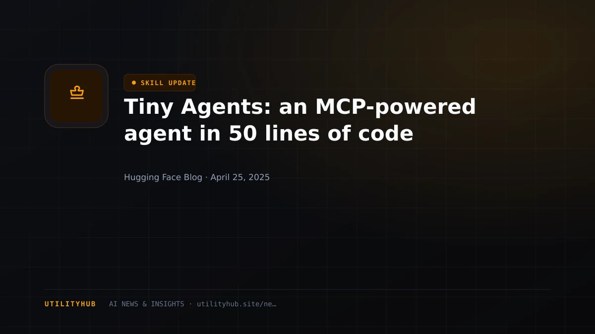 Visual reporting for Tiny Agents: an MCP-powered agent in 50 lines of code
