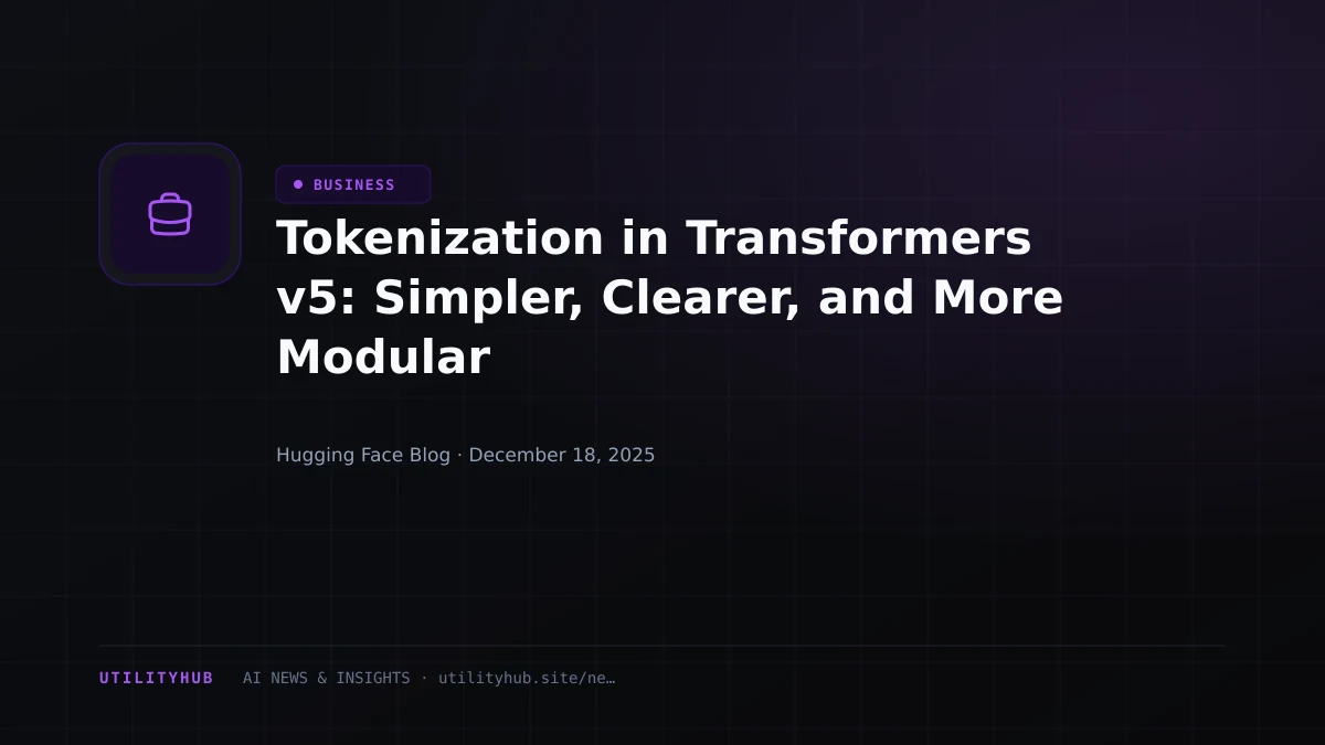 Visual for Tokenization in Transformers v5: Simpler, Clearer, and More Modular