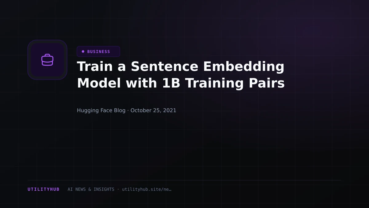 Visual reporting for Train a Sentence Embedding Model with 1B Training Pairs
