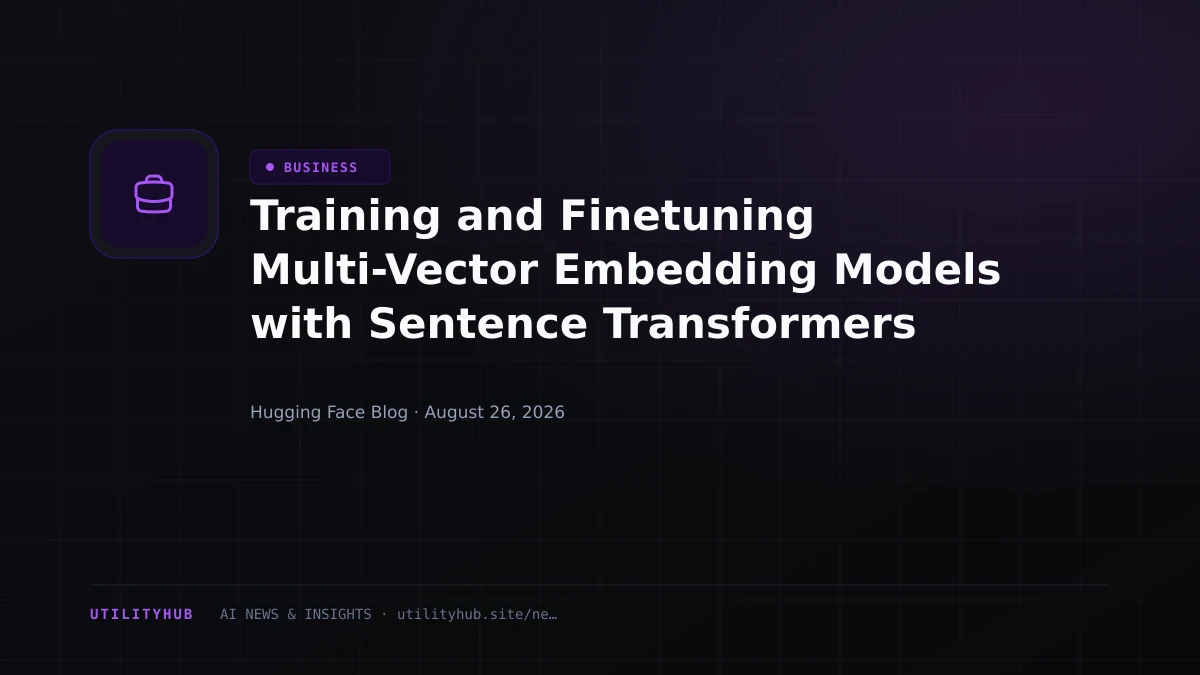Visual for Training and Finetuning Multi-Vector Embedding Models with Sentence Transformers