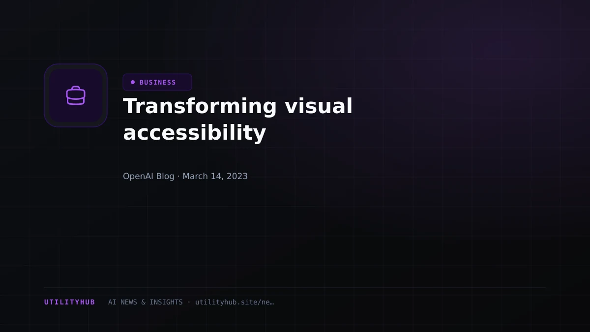 Visual reporting for Transforming visual accessibility