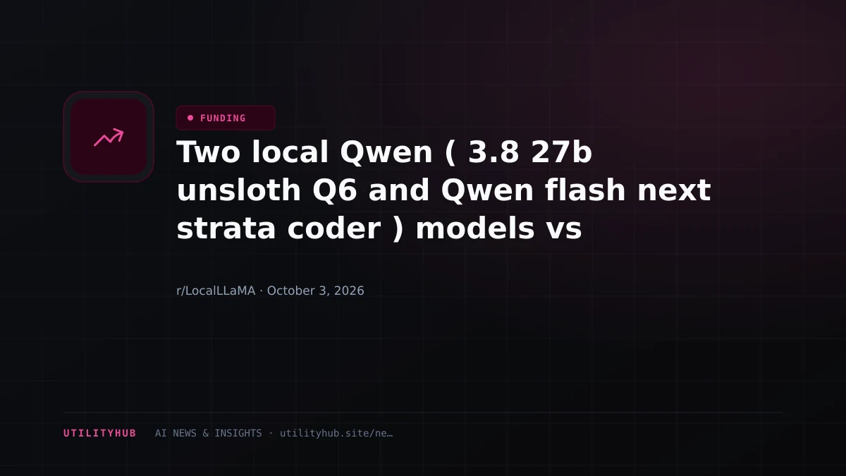 Visual reporting for Two local Qwen ( 3.8 27b unsloth Q6 and Qwen flash next strata coder ) models vs Claude Opus 4.6 on the same 3 coding tasks. One of them tied it. Not here to start a fight, just sharing numbers