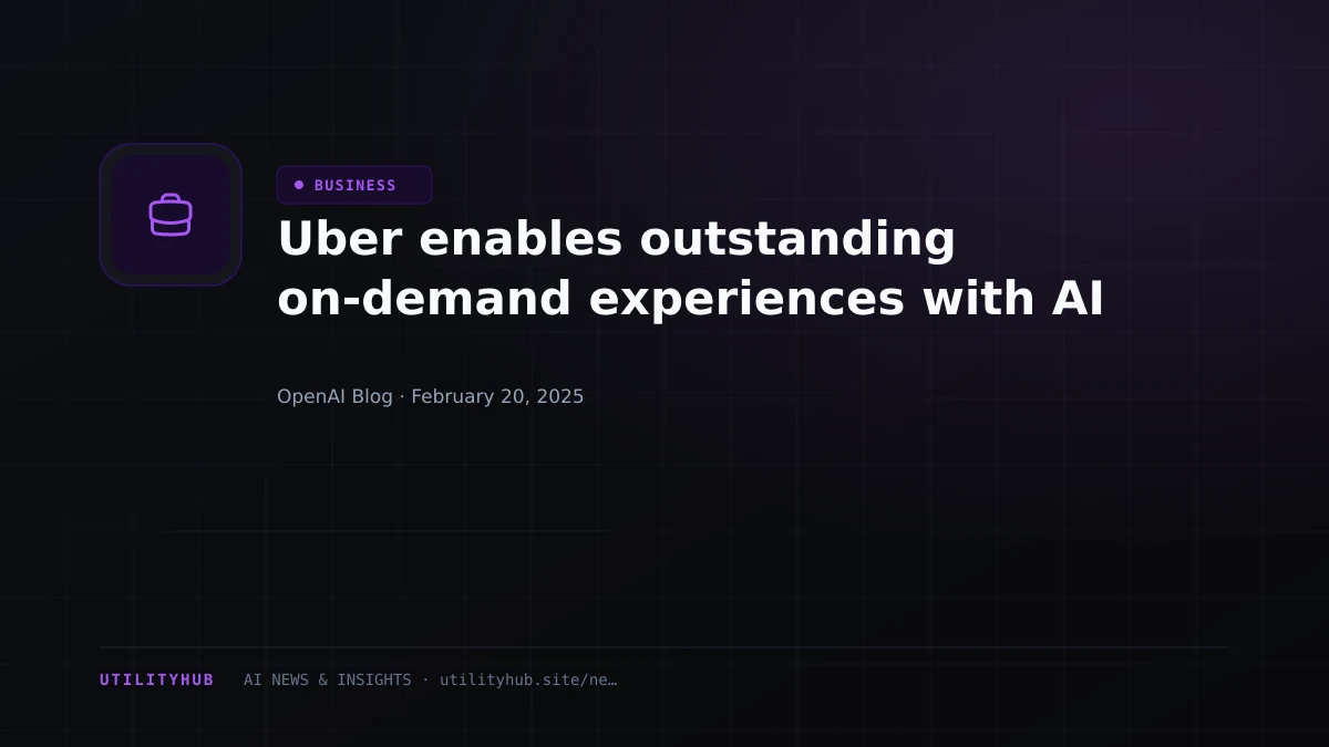 Visual reporting for Uber enables outstanding on-demand experiences with AI