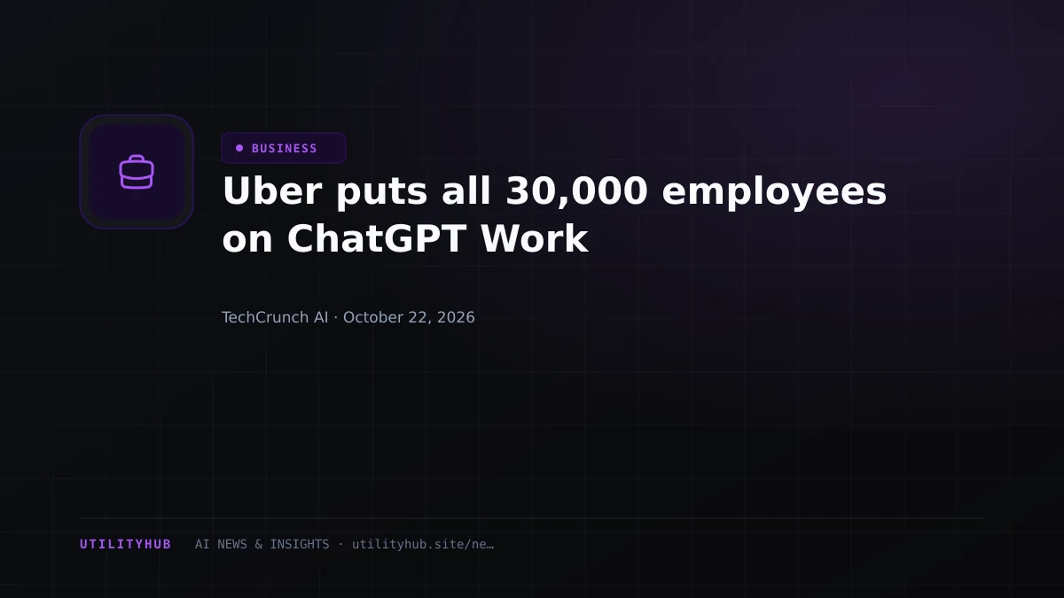 Visual reporting for Uber puts all 30,000 employees on ChatGPT Work