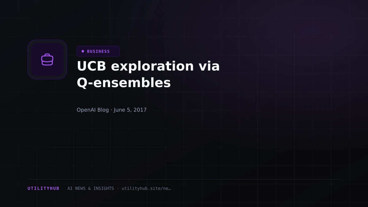 Visual reporting for UCB exploration via Q-ensembles