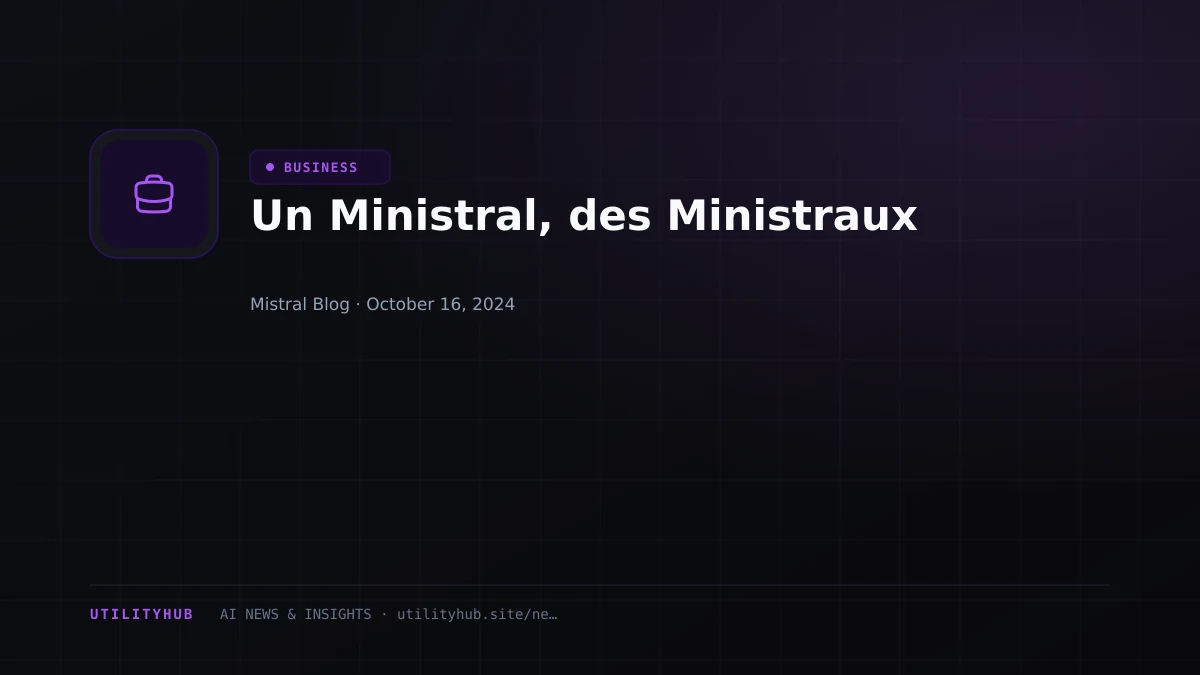 Visual reporting for Un Ministral, des Ministraux