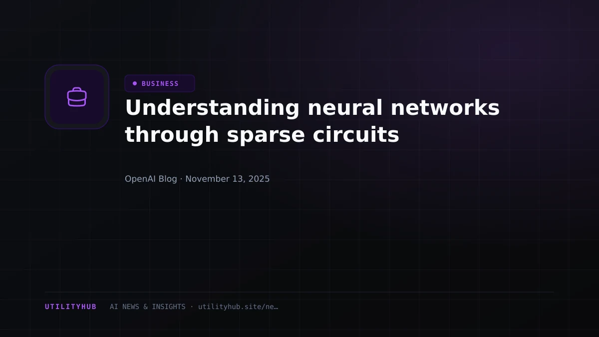 Visual for Understanding neural networks through sparse circuits