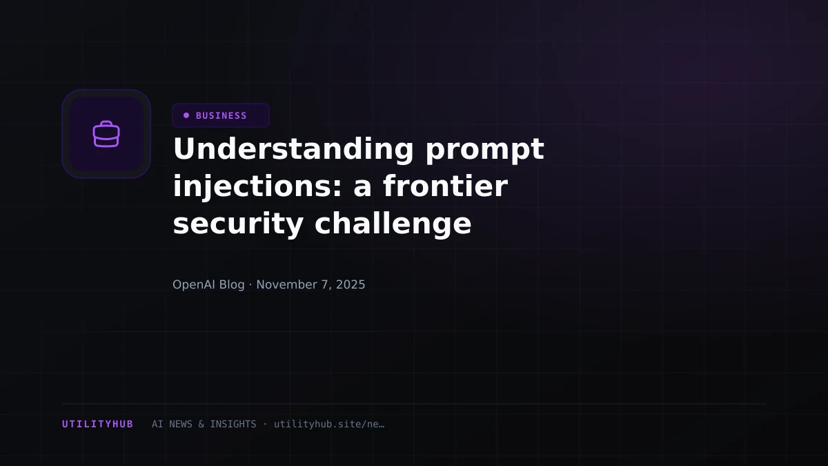 Visual for Understanding prompt injections: a frontier security challenge