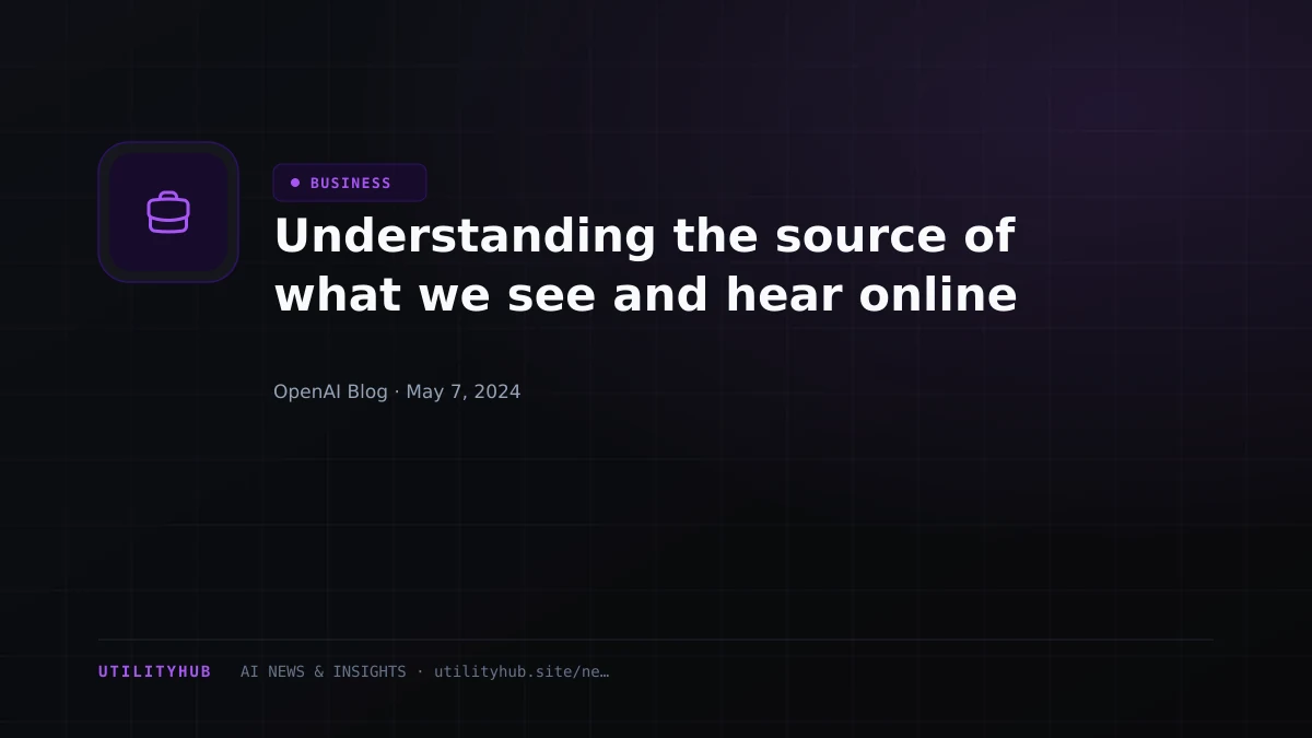 Visual reporting for Understanding the source of what we see and hear online