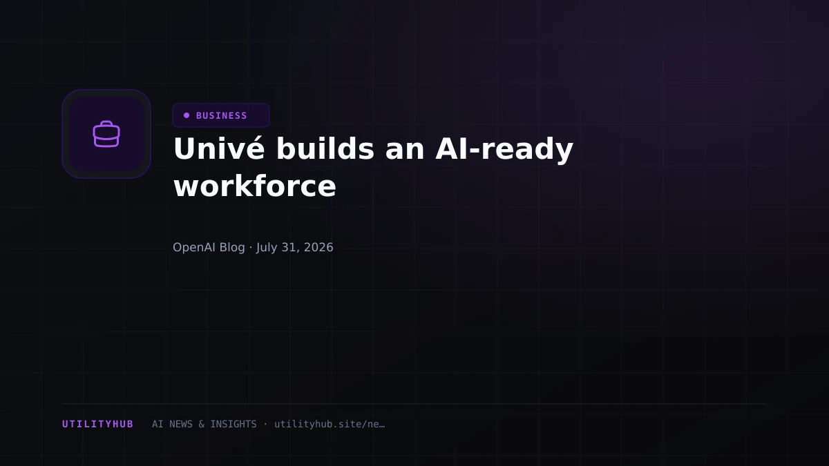 Visual for Univé builds an AI-ready workforce