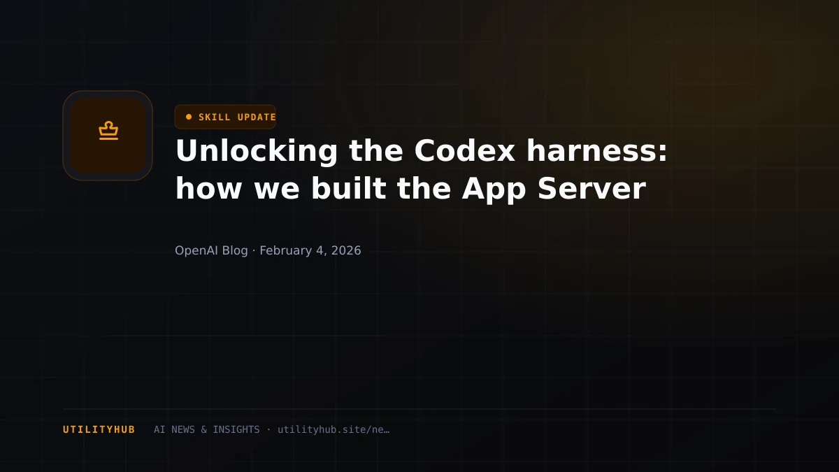 Visual for Unlocking the Codex harness: how we built the App Server