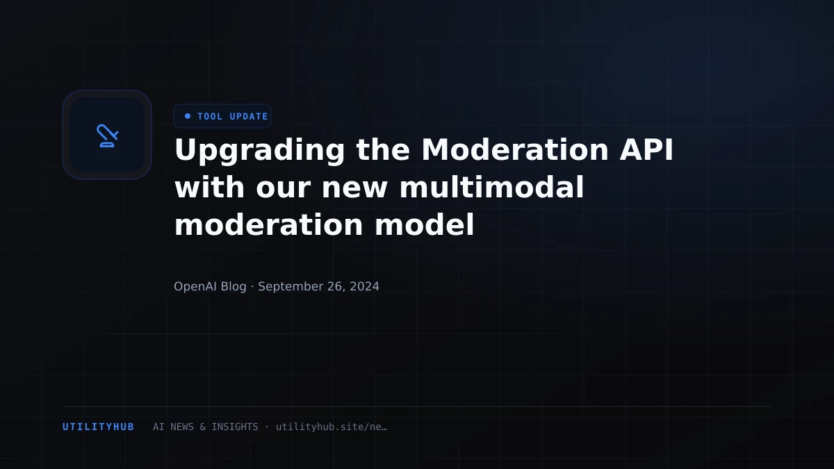 Visual reporting for Upgrading the Moderation API with our new multimodal moderation model