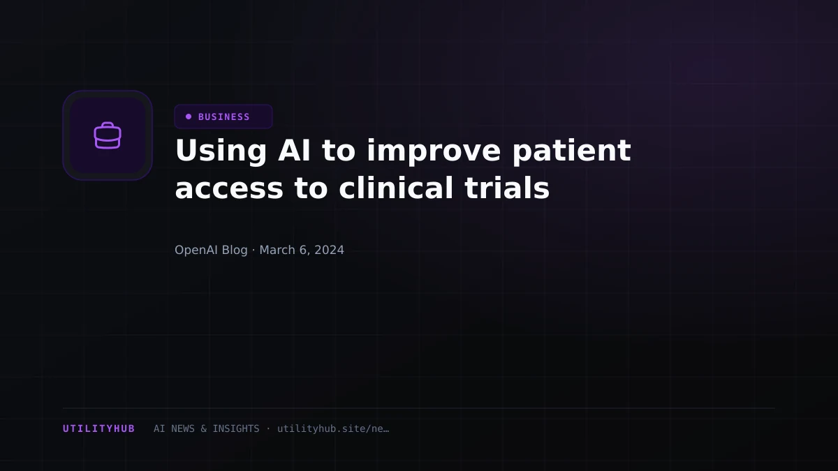 Visual reporting for Using AI to improve patient access to clinical trials
