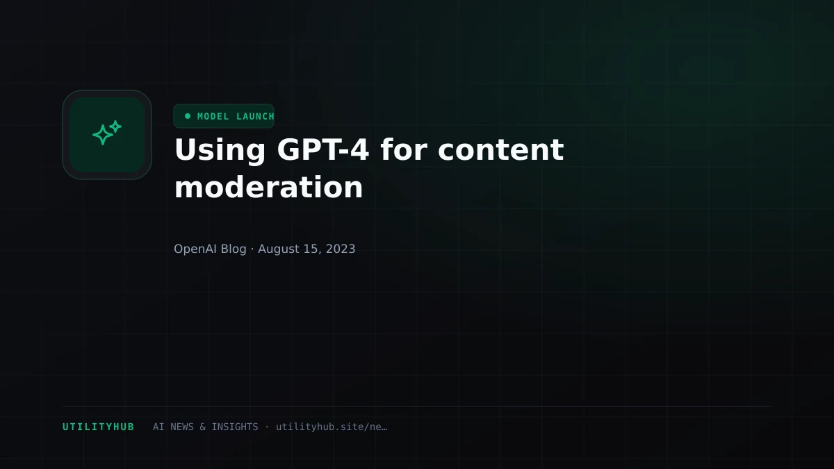Visual reporting for Using GPT-4 for content moderation
