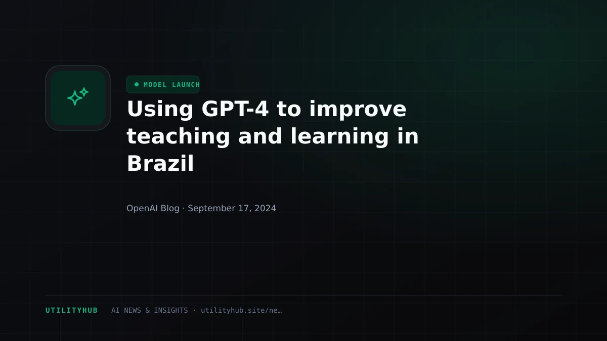 Visual reporting for Using GPT-4 to improve teaching and learning in Brazil