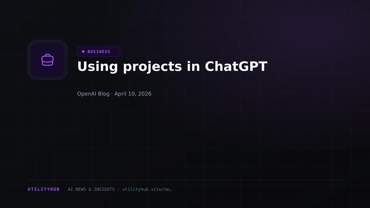 Visual for Using projects in ChatGPT