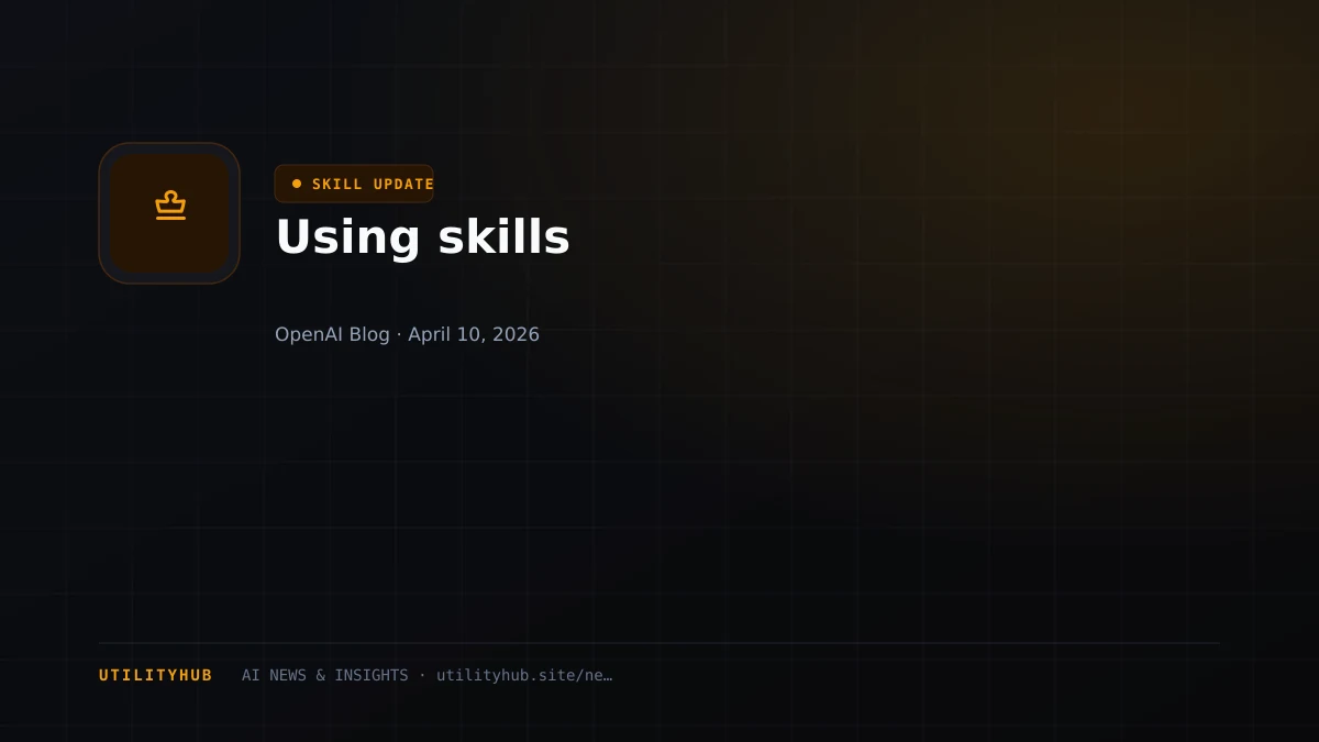 Visual for Using skills