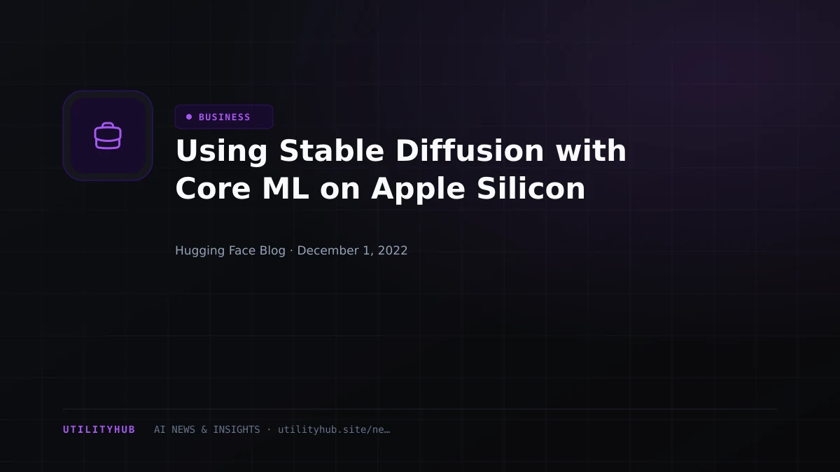 Visual reporting for Using Stable Diffusion with Core ML on Apple Silicon