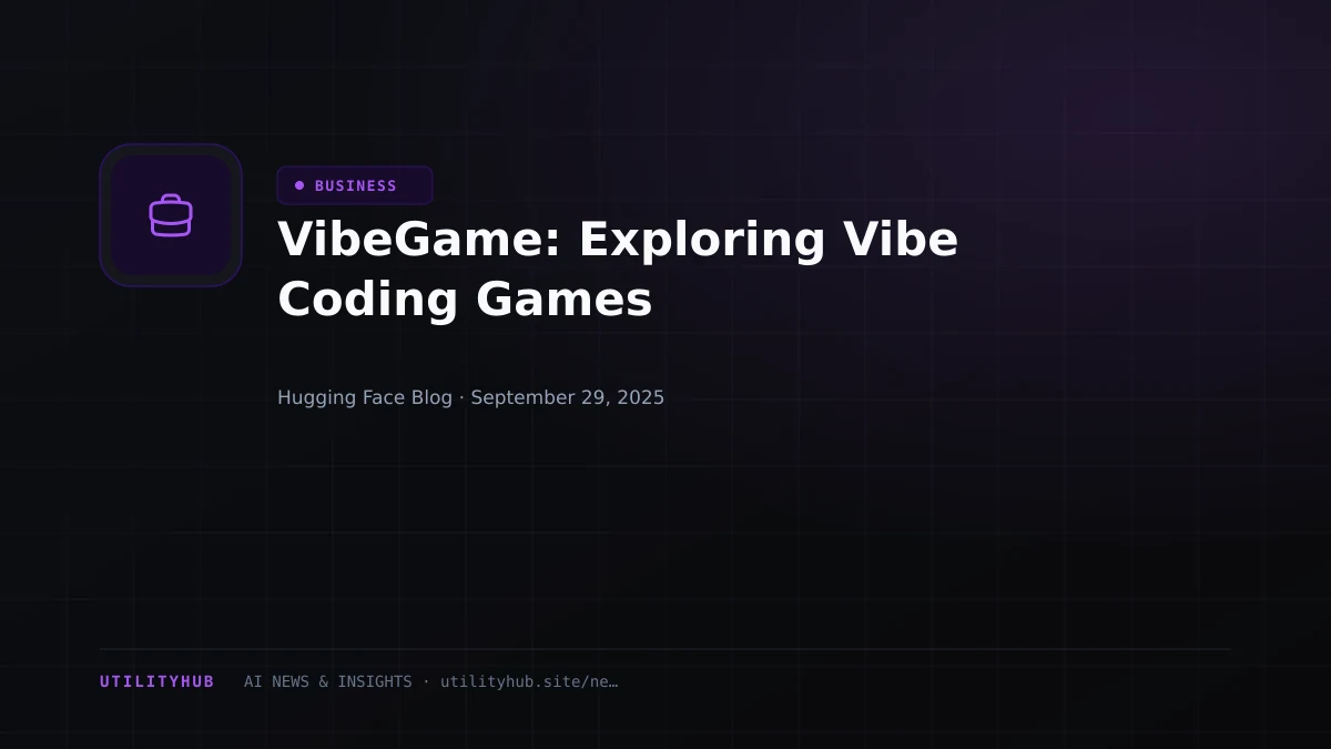 Visual for VibeGame: Exploring Vibe Coding Games