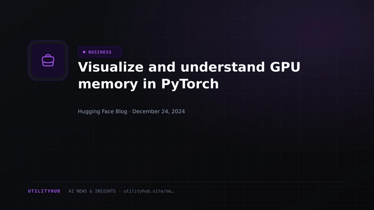 Visual reporting for Visualize and understand GPU memory in PyTorch
