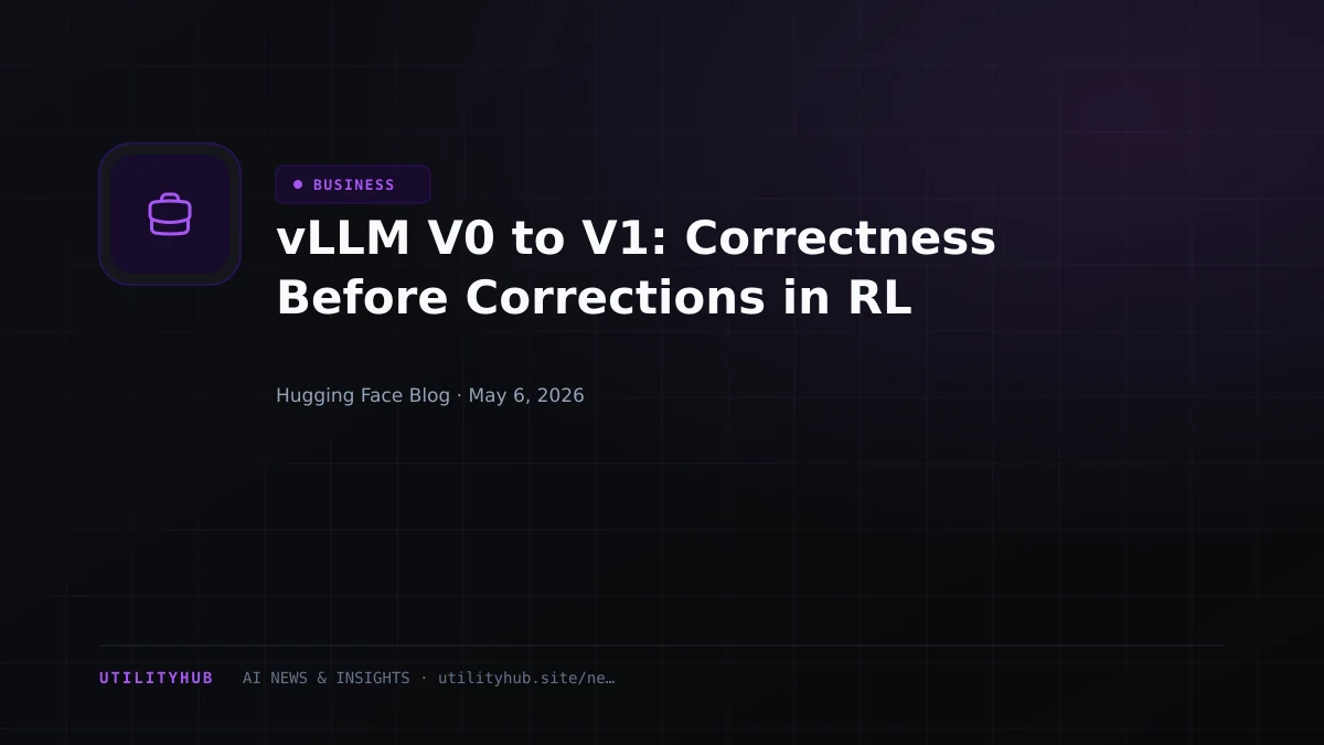 Visual for vLLM V0 to V1: Correctness Before Corrections in RL