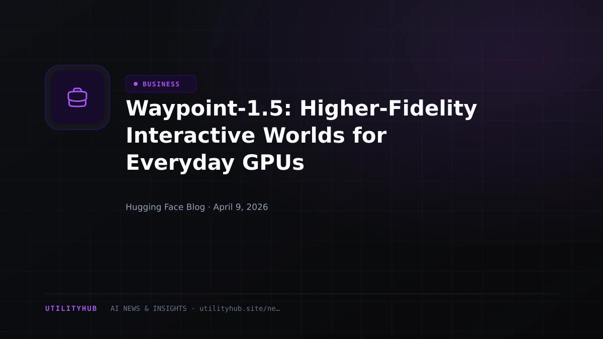 Visual for Waypoint-1.5: Higher-Fidelity Interactive Worlds for Everyday GPUs