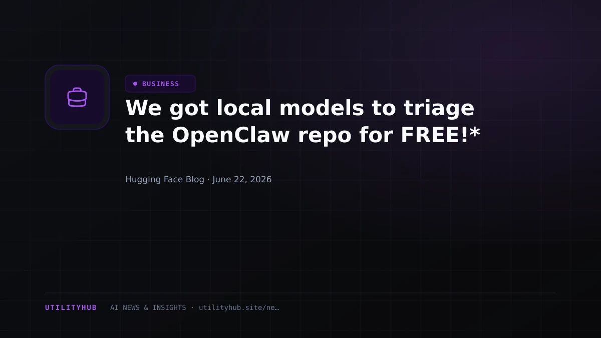 Visual for We got local models to triage the OpenClaw repo for FREE!*