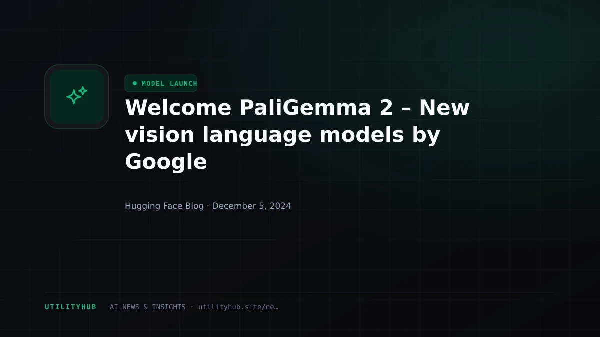 Visual reporting for Welcome PaliGemma 2 – New vision language models by Google