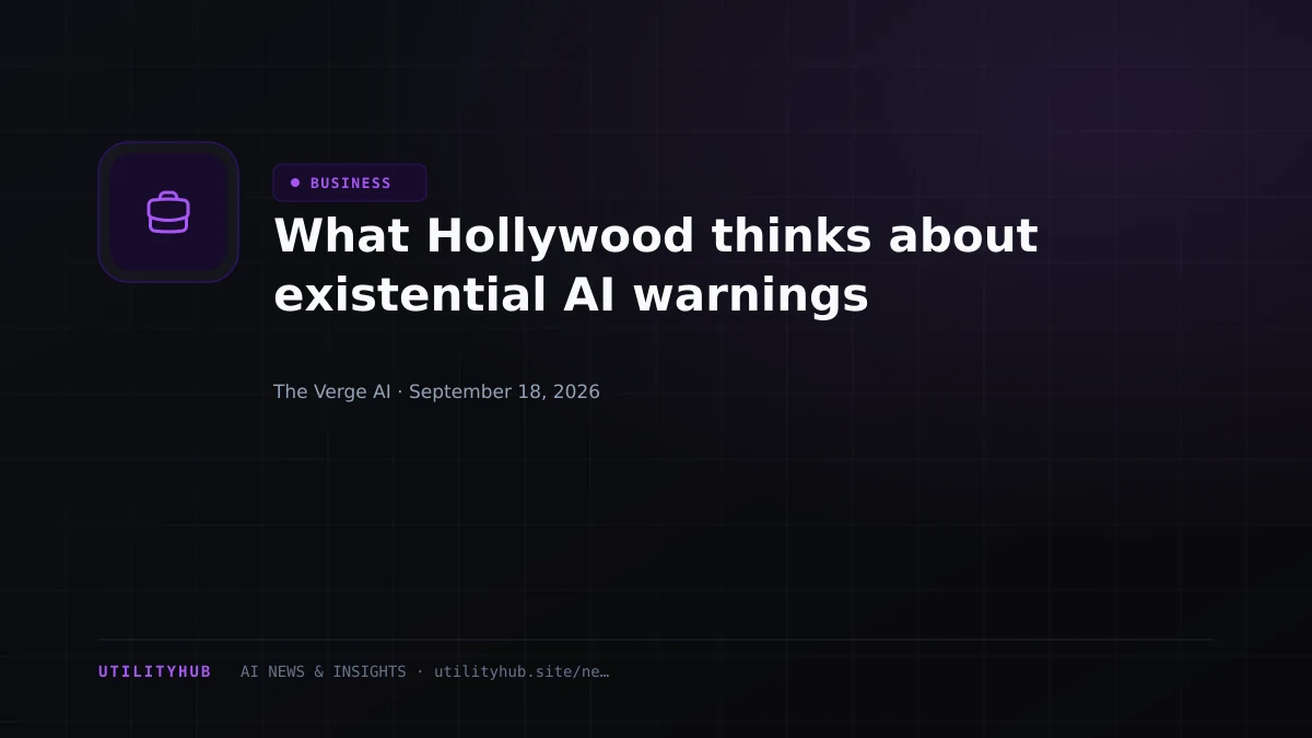 Visual for What Hollywood thinks about existential AI warnings