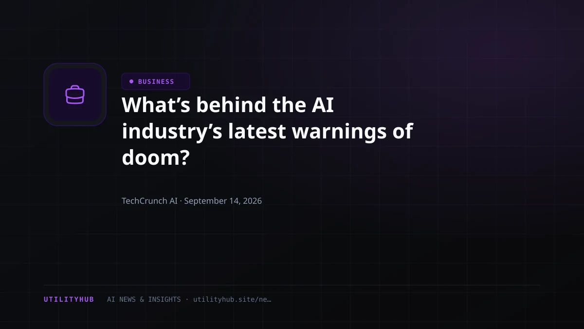 What’s behind the AI industry’s latest warnings of doom?