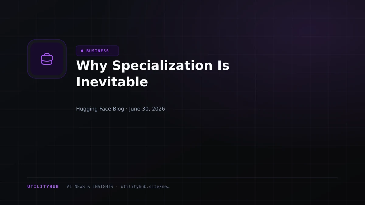 Visual for Why Specialization Is Inevitable